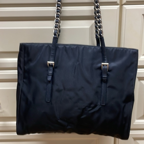 Prada Nylon Tessuto Acciaio chain shoulder bag - Picture 3 of 8